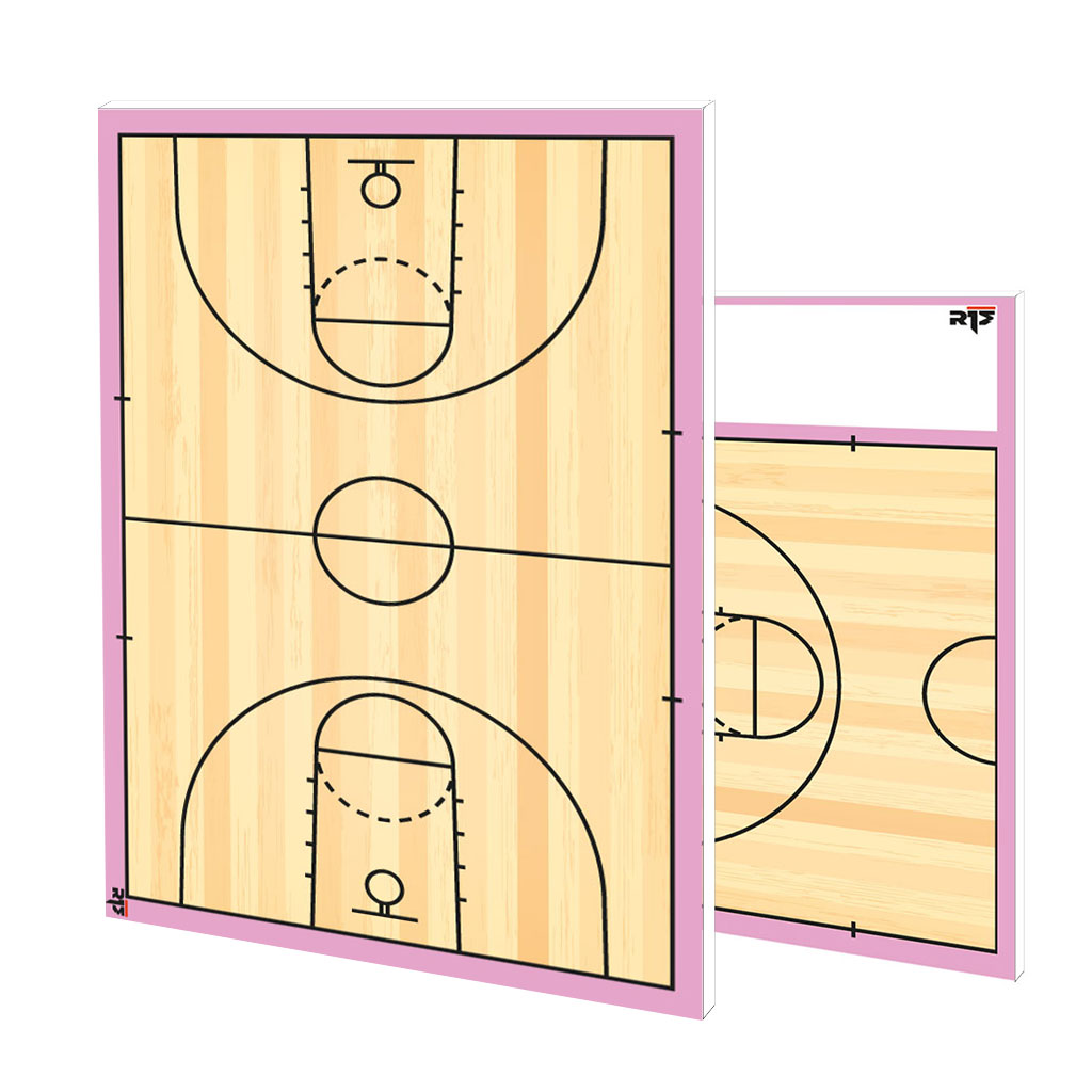 R1M Basketball Custom Taktikboard Holz-Look