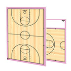 R1M Basketball Custom Taktikboard Holz-Look