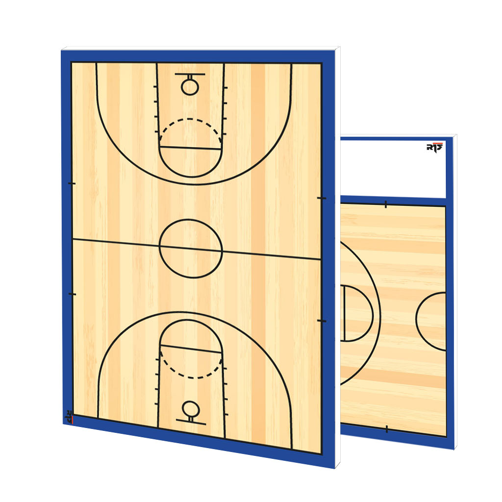 R1M Basketball Custom Taktikboard Holz-Look